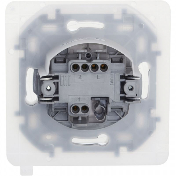 Переключатель 1-кл. 1п 1мод. СП Inspiria 10А IP44 250В 10AX механизм бел. IEK 673670 ТехноИмпульс