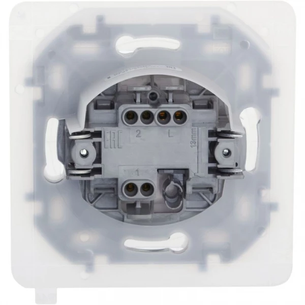 Переключатель 1-кл. Inspiria 10А IP44 250В 10AX механизм бел. IEK 673670 ТехноИмпульс