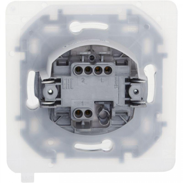 Переключатель 1-кл. Inspiria 10А IP44 250В 10AX механизм бел. IEK 673670 ТехноИмпульс