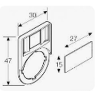 Держатель маркировки LH (20х25мм) Rexant 36-9010 ТехноИмпульс