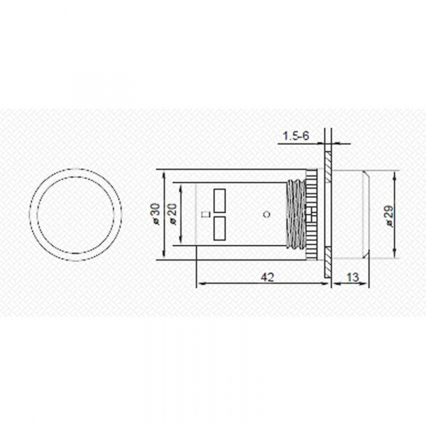 Кнопка EB22 возвратная красн. NO+NC 230 В Rexant 36-5530 ТехноИмпульс