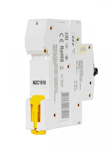 Выключатель автоматический модульный 1п C 16А M06N ARMAT IEK AR-M06N-1-C016 ТехноИмпульс