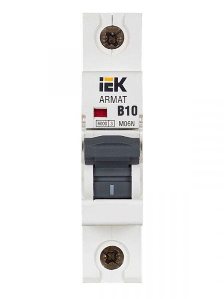 Выключатель автоматический модульный 1п B 10А M06N ARMAT IEK AR-M06N-1-B010 ТехноИмпульс