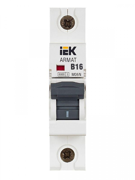 Выключатель автоматический модульный 1п B 16А M06N ARMAT IEK AR-M06N-1-B016 ТехноИмпульс