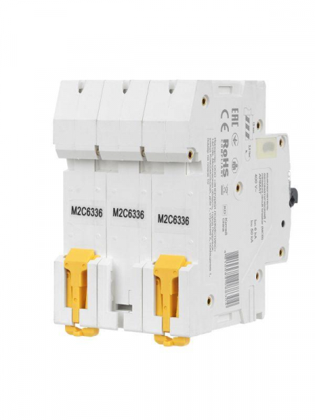 Выключатель автоматический модульный 3п C 63А M06N ARMAT IEK AR-M06N-3-C063 ТехноИмпульс