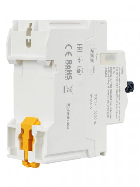 Выключатель дифференциального тока (УЗО) 2п 40А 30мА тип A ВДТ R10N ARMAT IEK AR-R10N-2-040A030 ТехноИмпульс