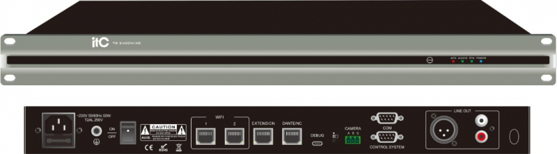 TS-3400MIXD звуковой процессор, подавитель АОС с интерфейсом Dante ТехноИмпульс